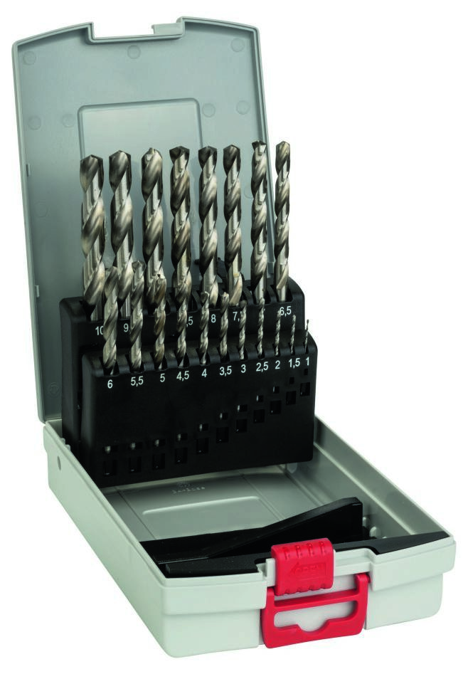 Bosch Professional Accesorios 2608587013 Juego de brocas para metal ProBox de 19 piezas HSS-G, DIN 338, 135° 1-10 mm