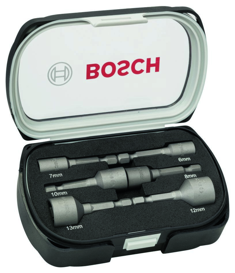 Bosch Professional Accesorios 2608551079 Juego de llaves de vaso de 6 piezas en estuche