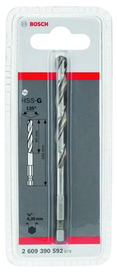 Bosch Professional Accesorios 2609390592 Broca de centrado HSS-G 100