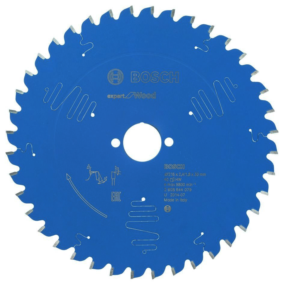 Bosch Professional Accesorios 2608644079 Sierra circular de metal duro Expert para madera 216 x 30 x 40T