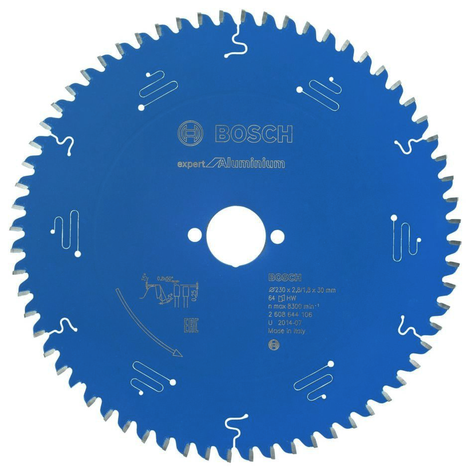 Bosch Professional Accesorios 2608644106 Sierra circular de metal duro Expert para aluminio 230 x 30 x 64T