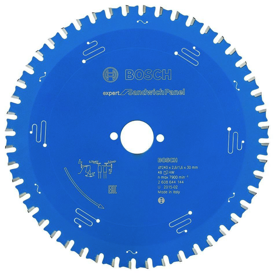 Bosch Professional Accesorios 2608644144 Sierra circular de metal duro Expert para panel sándwich 240 x 30 x 48T