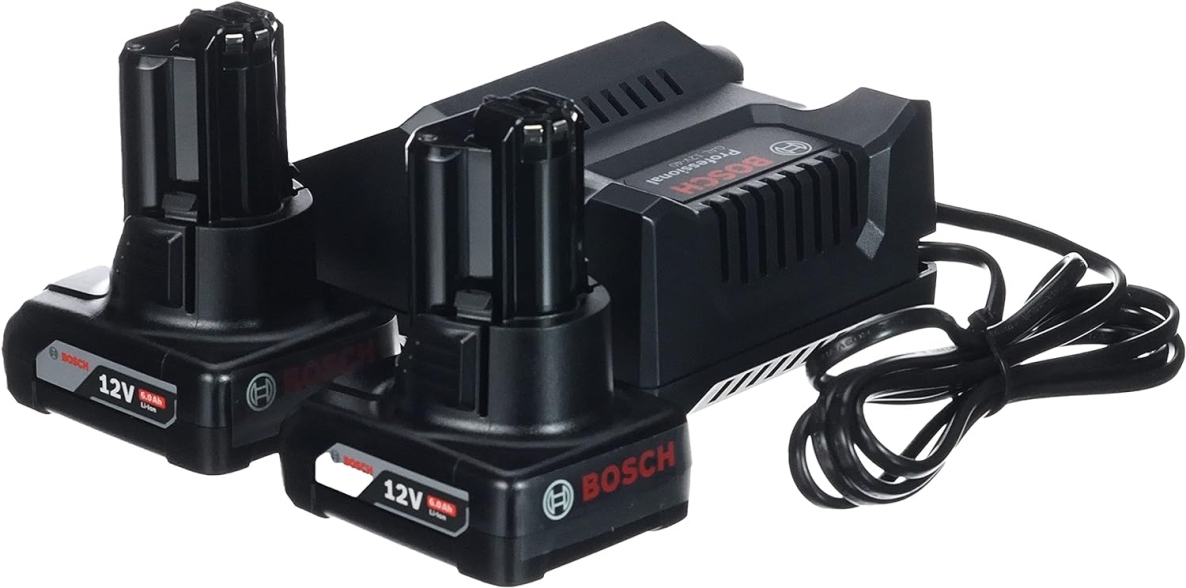 Bosch Professional Accesorios 1600A01B20 Juego de arranque 2 x GBA 12 V 6,0 Ah + GAL 12V-40 Professional