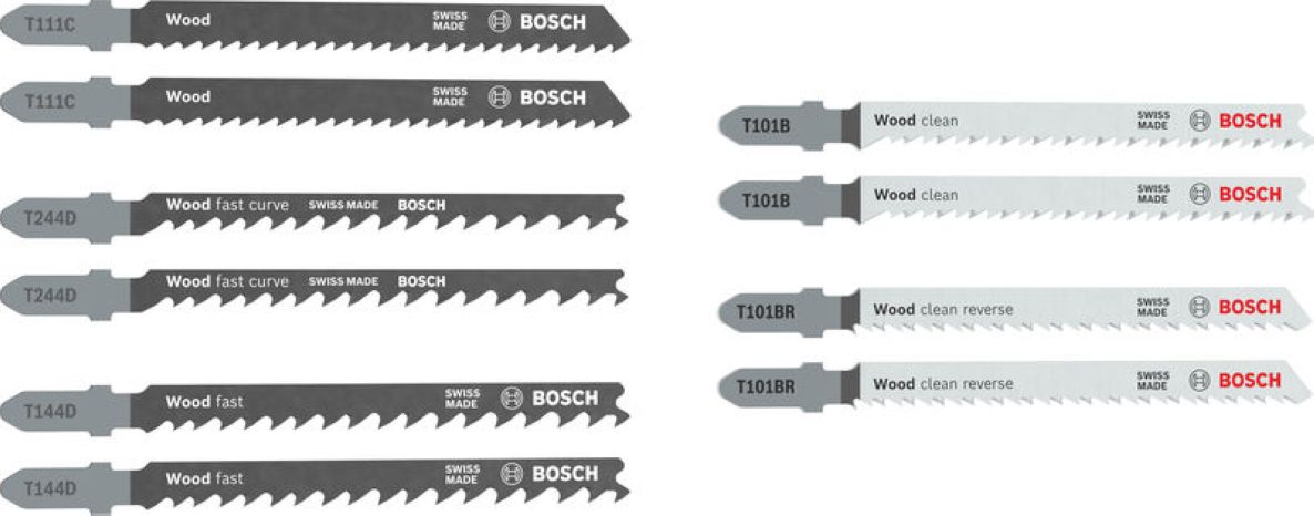 Bosch Professional Accesorios 2607012069 Juego de hojas de sierra de calar Wood Basics 10 piezas