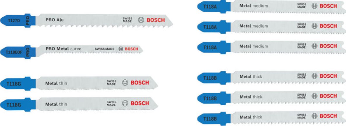 Bosch Professional Accesorios 2607012070 Juego de hojas de sierra Metal Advance 10 piezas