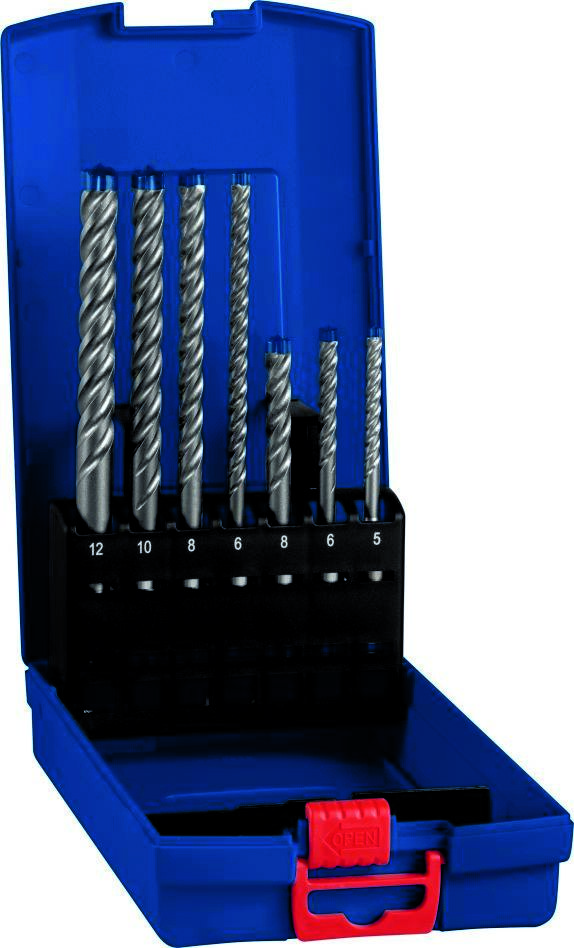 Bosch Professional Accesorios 2608900195 Juego de martillos perforadores Expert SDS plus-7X 5/6/6/8/10/12 mm 7 piezas