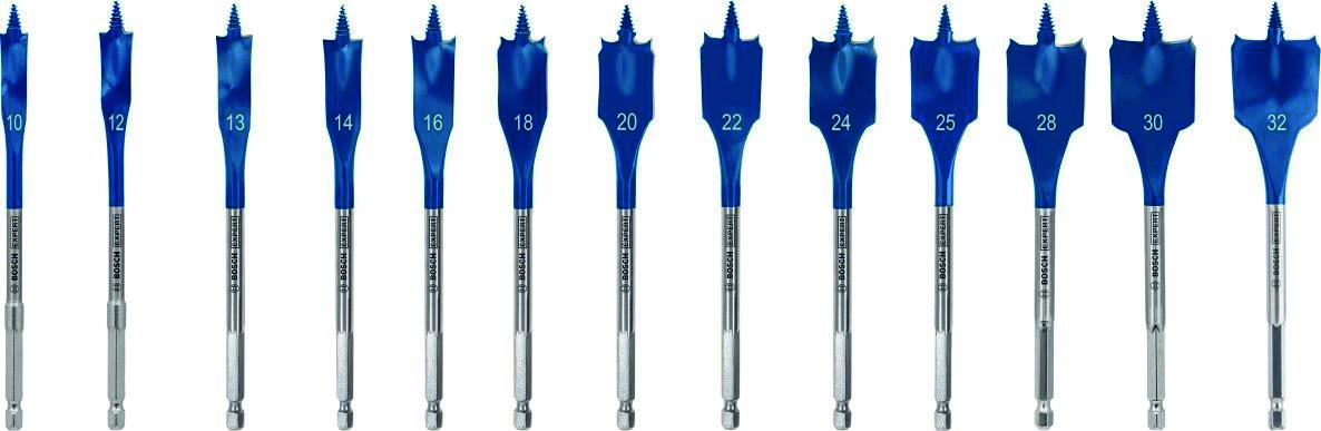 Bosch Professional Accesorios 2608900336 Juego de brocas Expert SelfCut Speed 10/12/13/14/16/18/20/22/24/25/28/30/32 mm 13 piezas