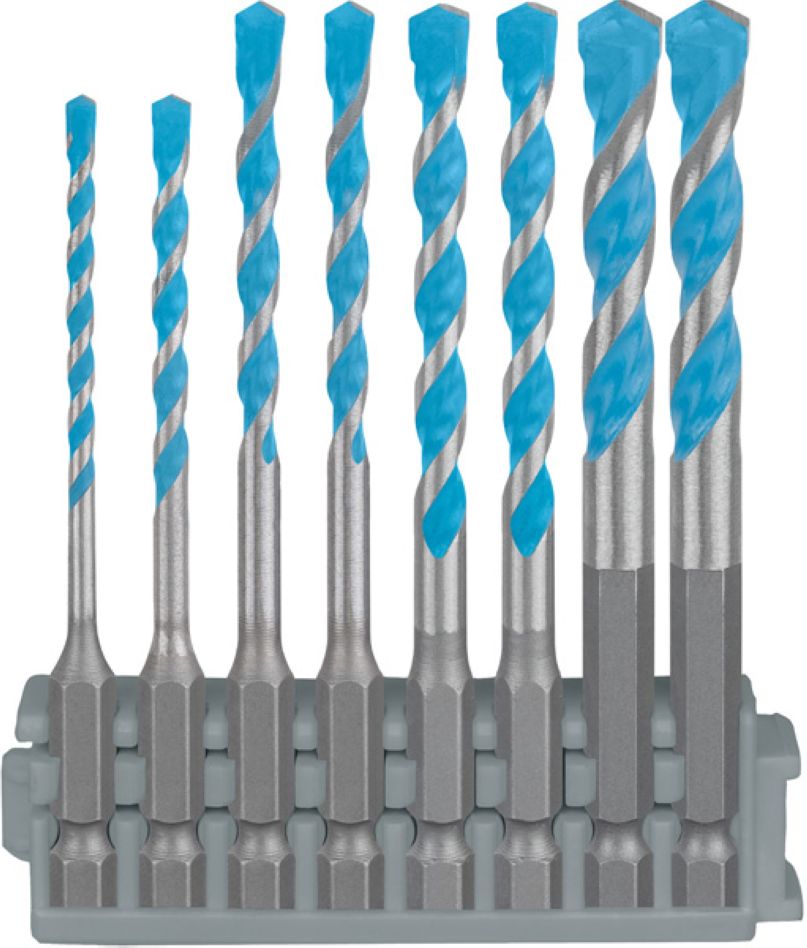 Bosch Professional Accesorios 2608901455 EXPERT HEX-9 Multi Construction Pick & Click set 3 - 8 mm