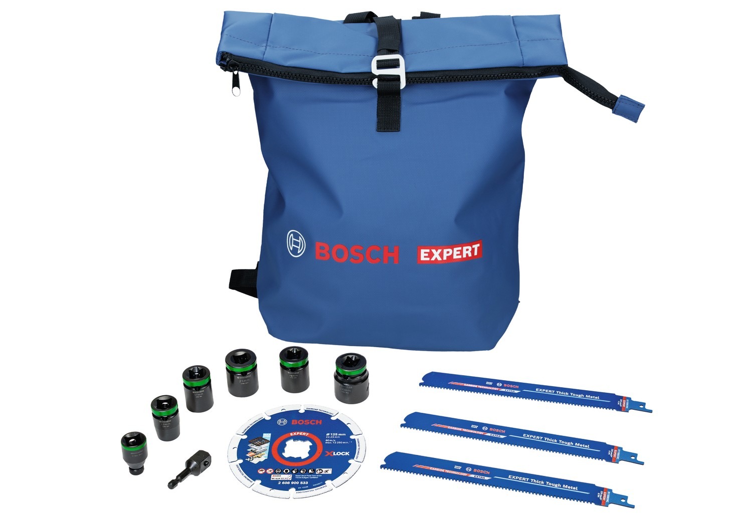 Bosch Blauw Accessoires 061599768E Kit de demolición e instalación en mochila 11 piezas