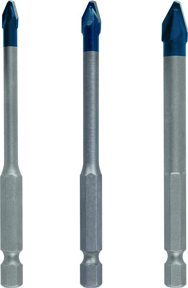 Bosch Professional Accesorios 2608900595 Juego de brocas Expert HardCeramic HEX-9 5/6/8 mm 3 piezas