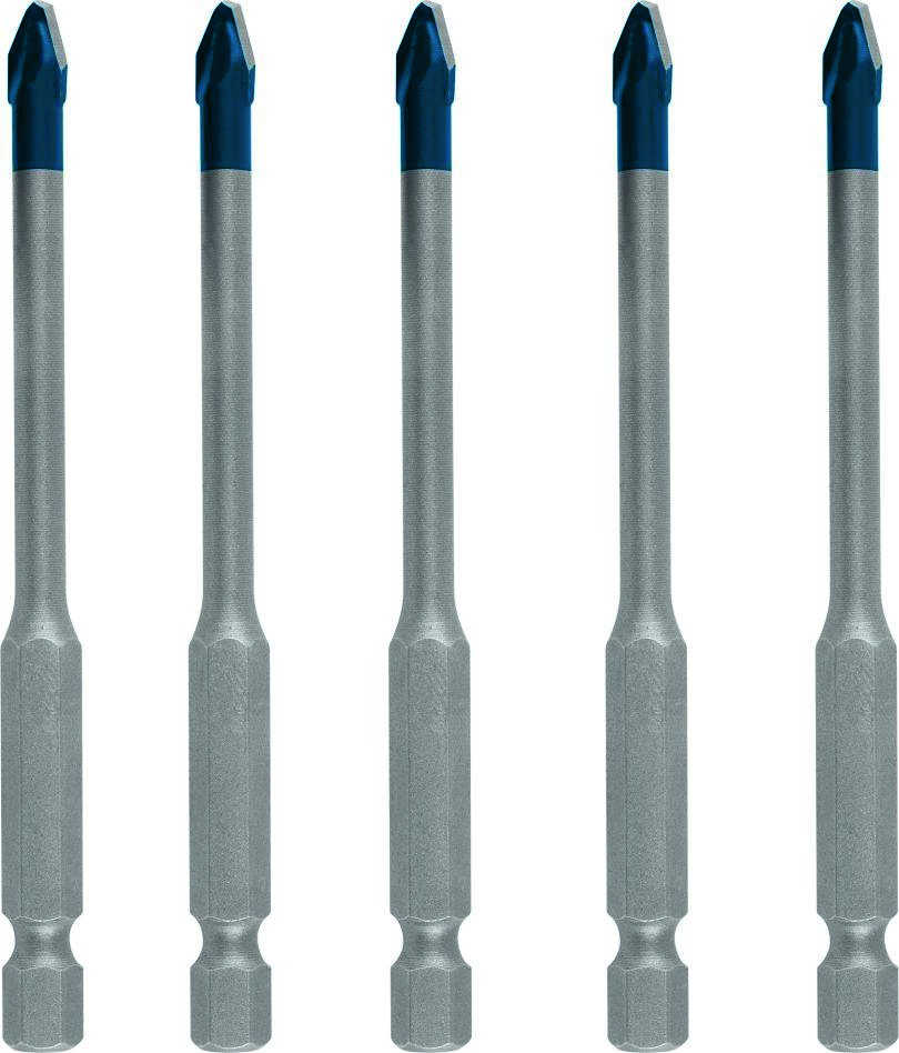 Bosch Professional Accesorios 2608900598 Juego de brocas Expert HardCeramic HEX-9 para tejas de 5 mm 5 piezas