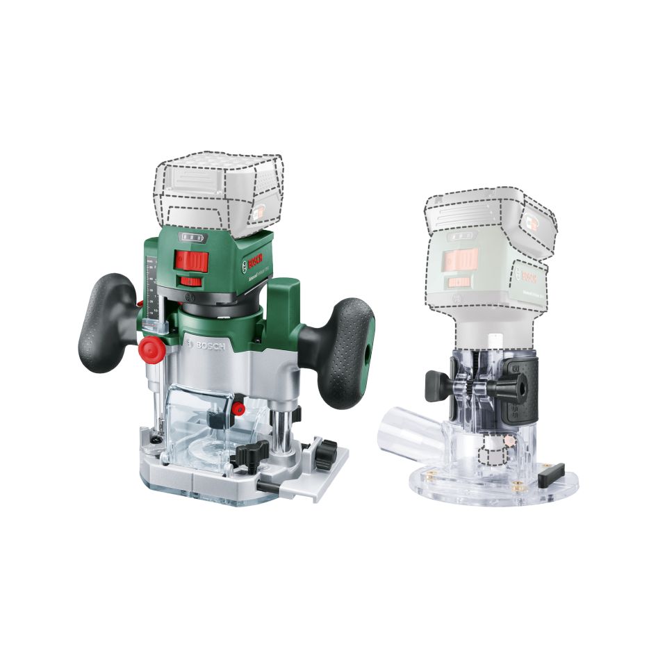Bosch DIY 06039D5002 Juego de bordeadoras sin cable AdvancedTrimRouter 18V-8 sin baterías ni cargador