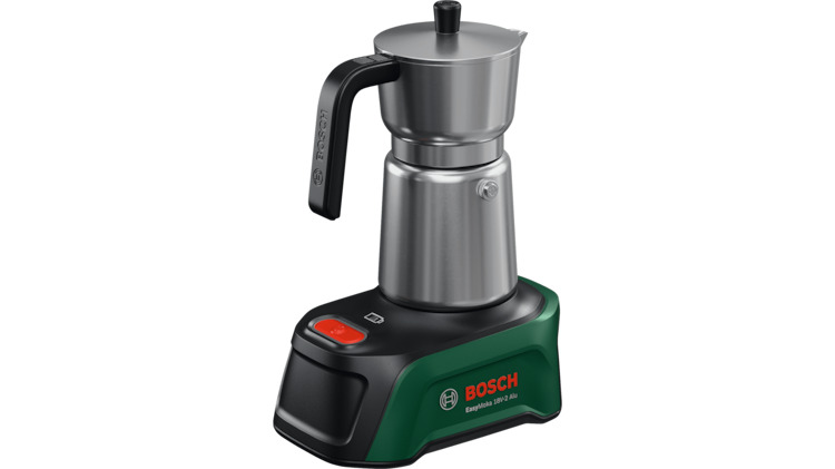 Bosch DIY 06039E4000 EasyMoka 18V-2 Alu cafetera sin cable sin batería ni cargador 1x estación base