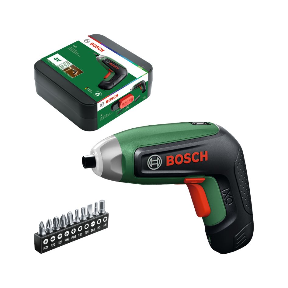 Bosch DIY 06039G4000 IXO 8 4V atornillador a bater&iacute;a 1x bater&iacute;a de 4V 2,0Ah + juego de puntas 10 piezas en estuche