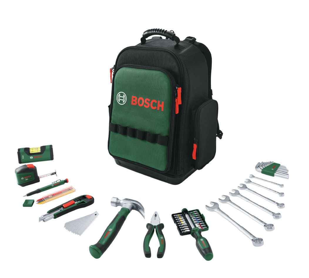Bosch DIY Accesorios 1600A02ZA1 Juego de mochila de herramientas 60 piezas