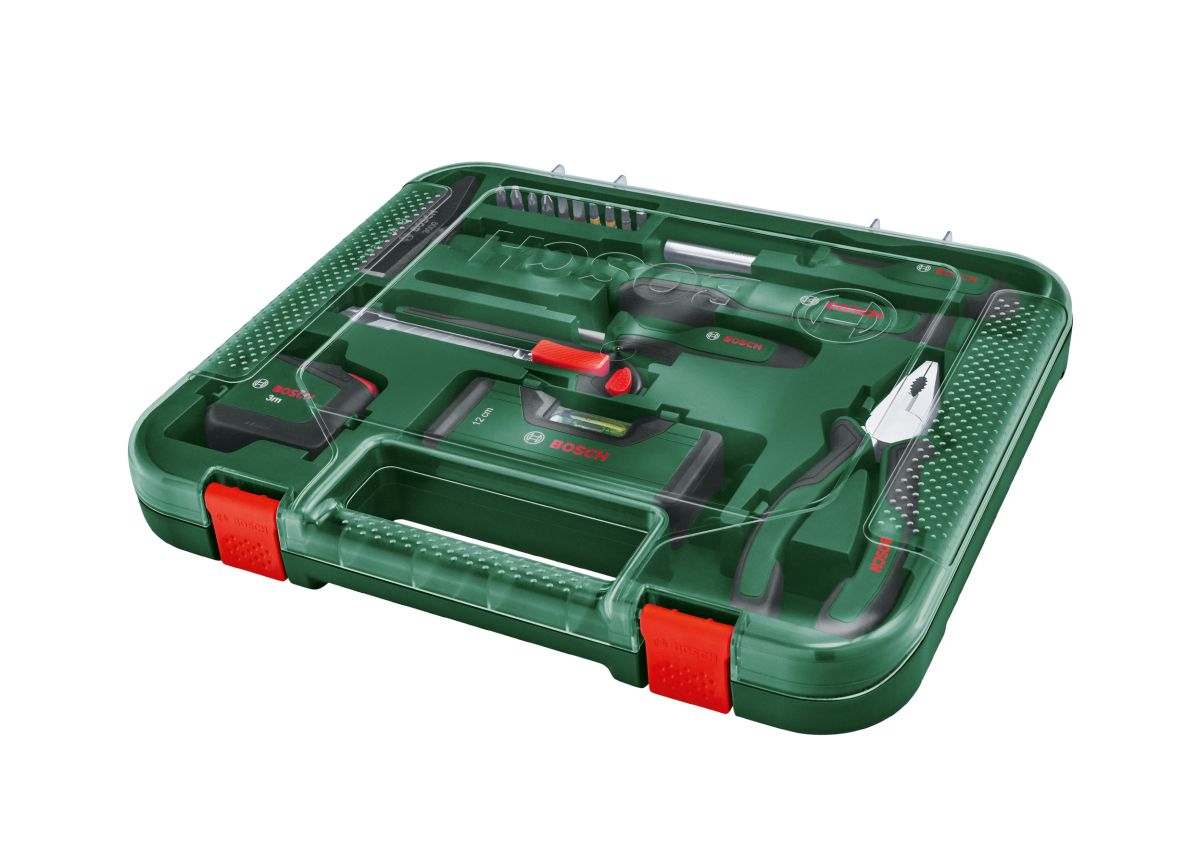 Bosch DIY Accesorios 1600A02BY5 Juego universal de herramientas manuales de 17 piezas