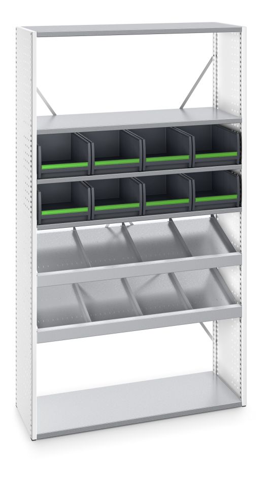 Bott 46003003.16 Estantería Verso con 5 baldas, caja 8x RAL 7035