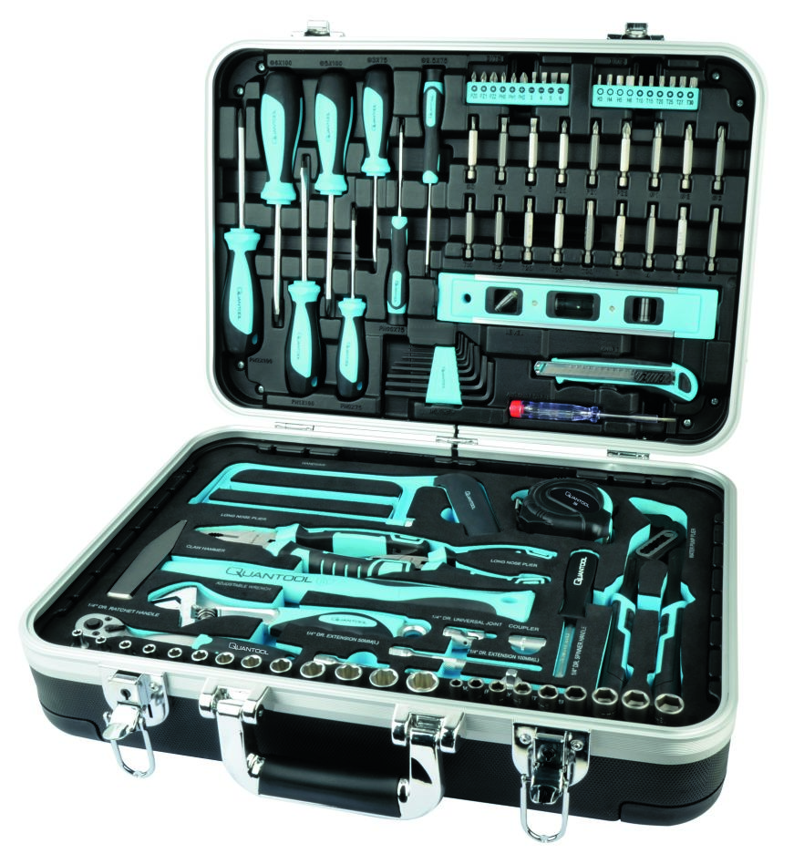 Brüder Mannesmann Q25102 Maletín de herramientas Quantool 98 piezas
