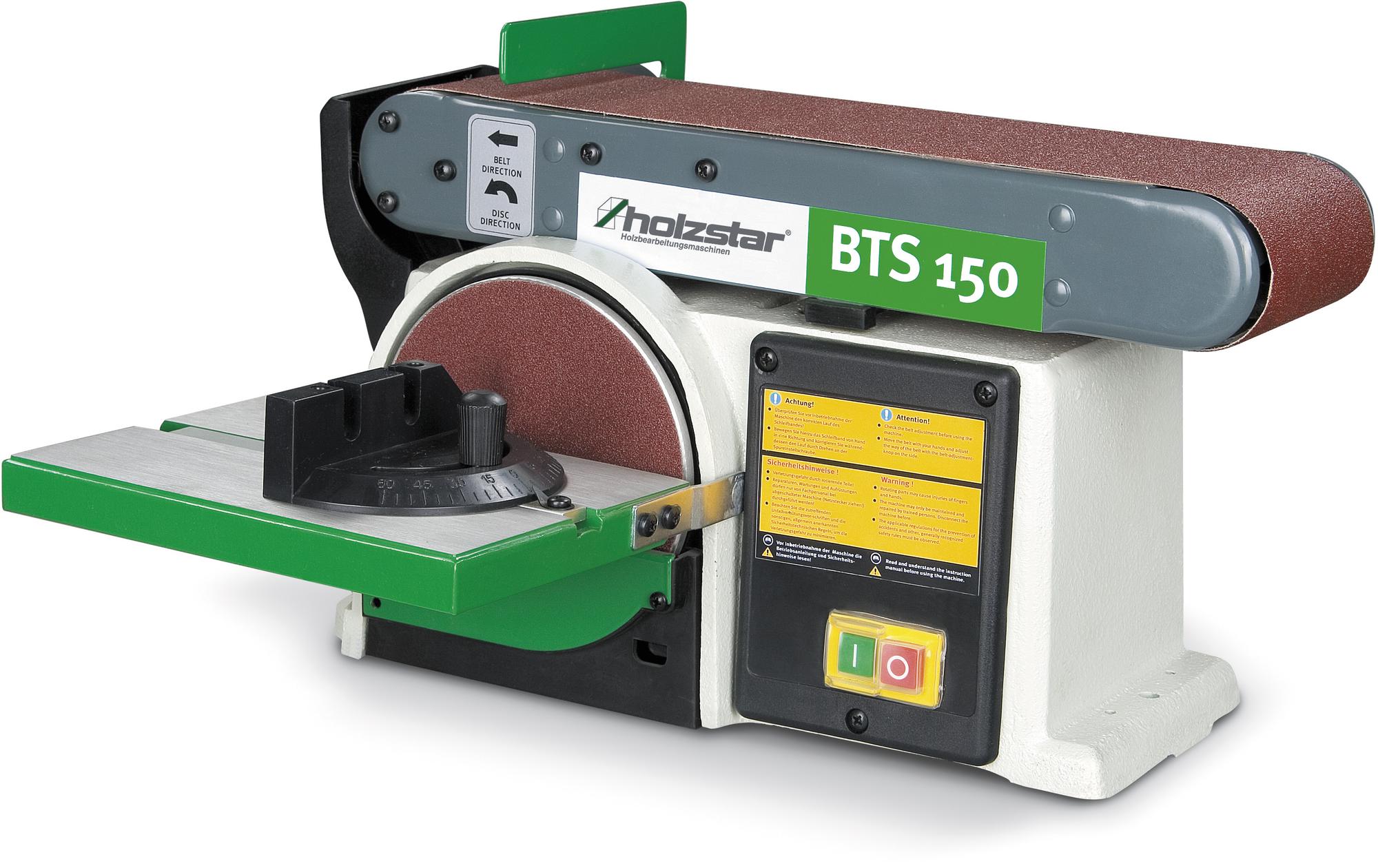 Holzstar 715904150 BTS150 Lijadora de banda y disco 150 mm