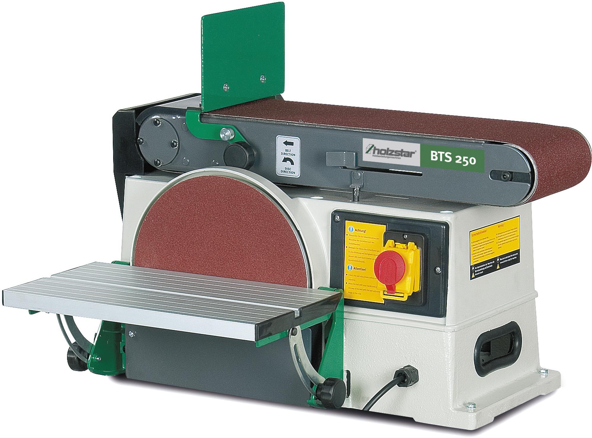 Holzstar 715904250 BTS250 Lijadora de banda y disco 250 mm