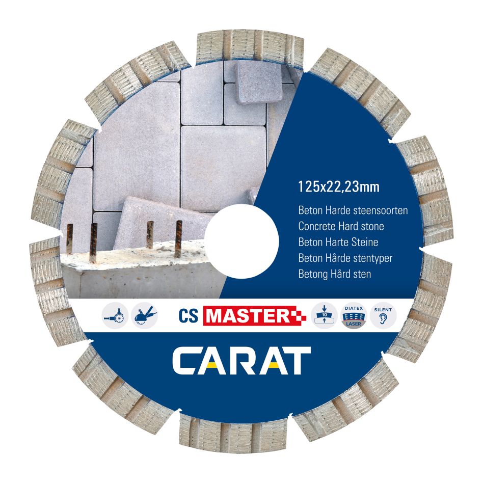 Carat CSM1253000 Hoja de diamante BETON CS MASTER, 125x22,2 MM