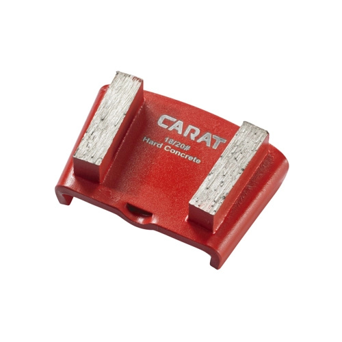 Carat CUHROOD000 Zapata amoladora hormigón rojo 9pcs