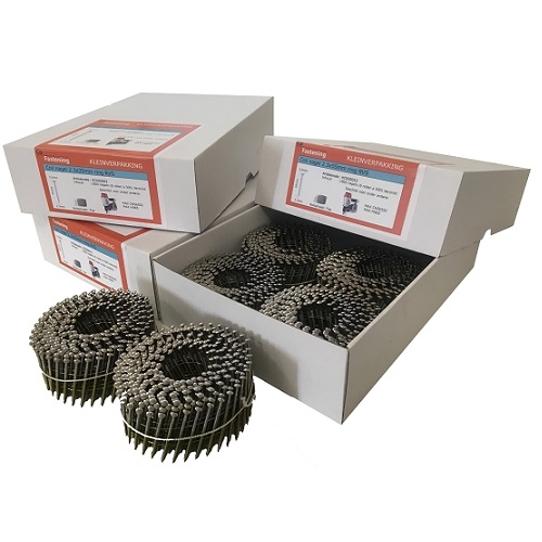 Co-Fastening KCN30009 Clavos en bobina de acero inoxidable planos - 2,3x50mm
