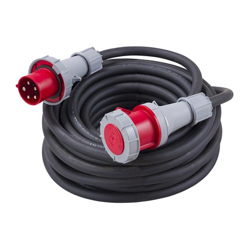 Connectra 40.880.25 Cable alargador CEE 400V - 63A - 5P - 5 G 6,0 mm² - 25m