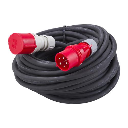 Connectra 40.872.50 Cable alargador CEE 400V - 32A - 5P - 5 G 6,0 mm² - 50m