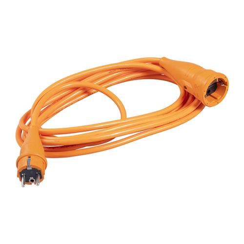 Connectra 40.705.65 Cable alargador PUR 5m - H07BQ-F - 3 G 1,5 mm² - naranja