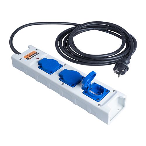 Connectra 46.476.05 Bloque de conectores nylon 3 gangs - 5m - H07RN-F - 3 G 1,5 mm²