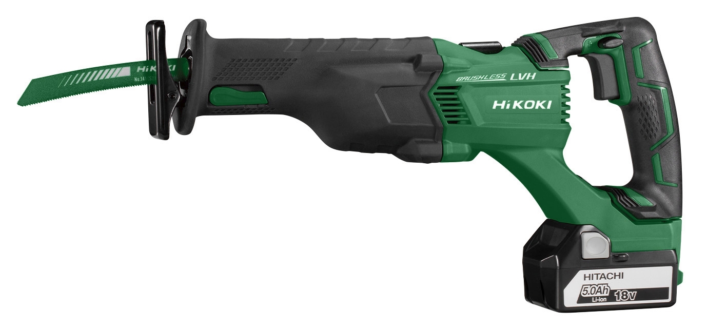 HiKOKI CR18DBLWJZ Sierra de sable 18V 5.0Ah Li-Ion batería en maletín