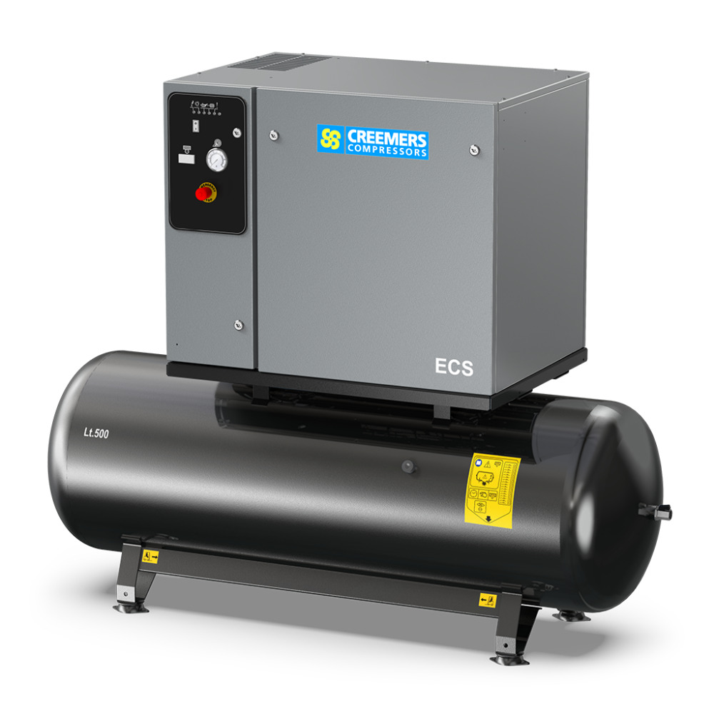 Creemers 4116026202 ECS 660/270 YD Compresor de pist&oacute;n silencioso estacionario 11 bar 5,5 CV/4 kW 355 l/min 270 l 