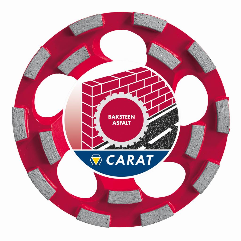 Carat CUBD1253A0 cabezal de rectificado DUSTEC 125x22,2MM TIPO BAKSTEEN PREMIUM