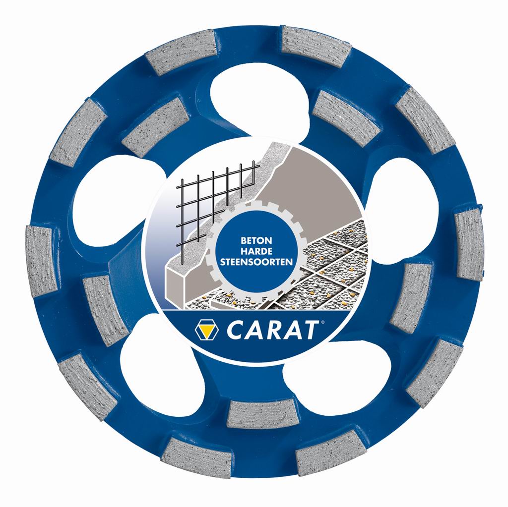 Carat CUBD1253C0 cabezal de rectificado DUSTEC 125x22,2MM TIPO BETON PREMIUM
