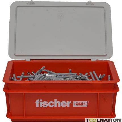 Fischer 523728 Taco para clavos N 6 x 80/50 S BOX con cabeza avellanada 300 uds. - 1