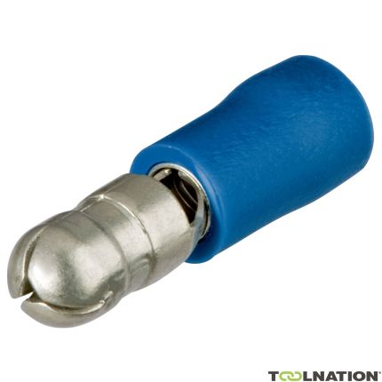 Knipex 9799151 Enchufe redondo 100 unidades Cable de 5 mm 1,5-2,5mm2 (Azul) - 1