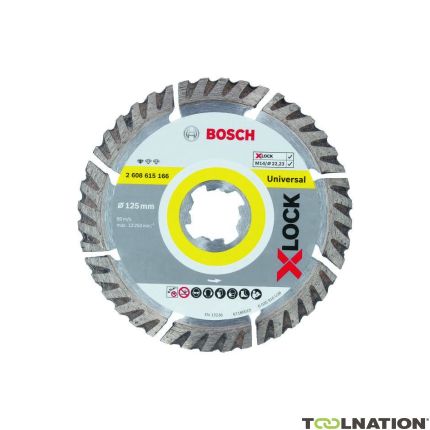 Bosch Professional Accesorios 2608615166 X-LOCK Disco de corte de diamante Mejor para Universal 125 x 22,23 x 2,0 x 10,0 mm - 1