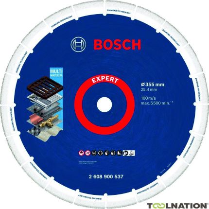 Bosch Professional Accesorios 2608900537 Disco diamantado para metales Expert 355 x 25,4 mm - 1