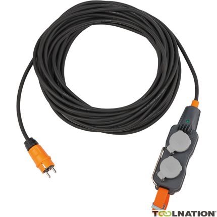 Brennenstuhl Professional 9161250160 Bloque de alimentación con cable de extensión IP54 4x 25 m negro H07RN-F 3G1,5 - 5