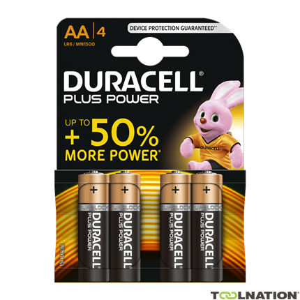 Duracell D140851 Pilas Alcalinas Plus Power AA 4pcs. - 1