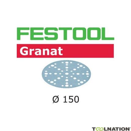 Festool Accesorios 575160 Discos de lijado Granat STF D150/48 P40 GR/50 - 1