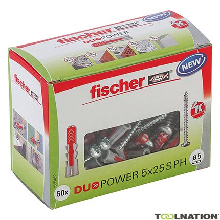 Fischer 535462 DUOPOWER 5x25 PH LD con culata - 1