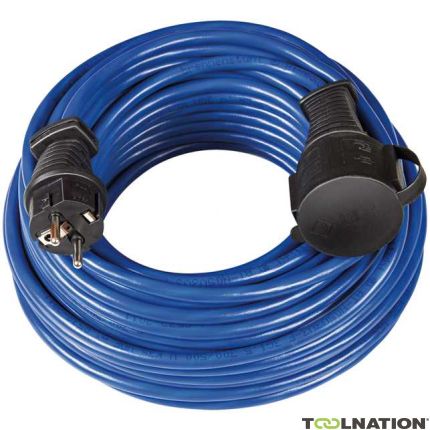 Brennenstuhl 1169810 Cable de extensión BREMAXX IP44 10 m azul AT-N05V3-F 3G1,5 - 1