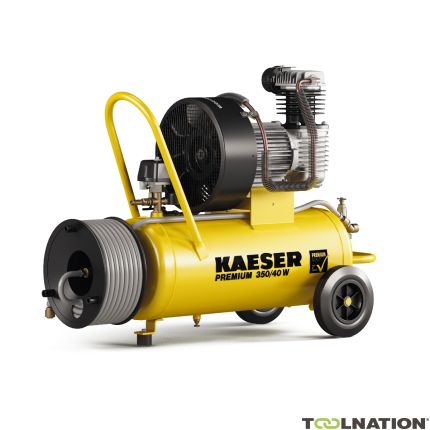 Kaeser 1.1813.00011 Compresor de pistón Premium 350/40W 230 Volt + Carrete incl. 20 mtr. de manguera de aire - 2