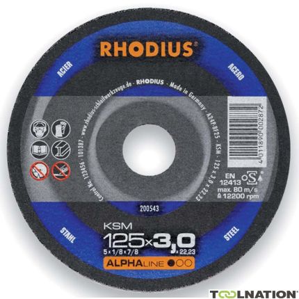 Rhodius 200550 KSM Disco de corte Metal 230 x 3,0 x 22,23 mm - 1