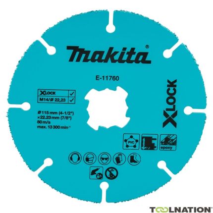 Makita Accesorios E-11760 Disco de corte 115mm TCG - 1