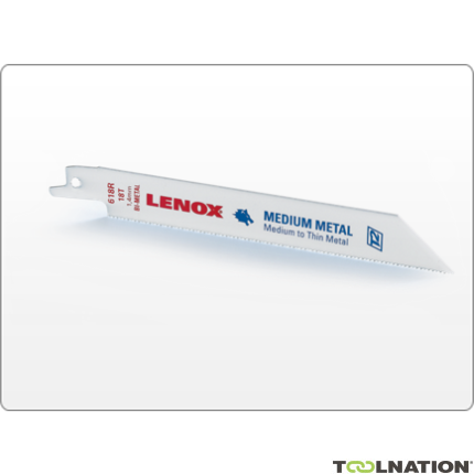 Lenox 20580810R Hoja de sierra de sable bimetálica 810R 203x19x1,3mm 10TPI (paquete de 5) - 1