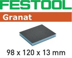 Festool Accesorios 201114 Esponja abrasiva GRANAT 98x120x13 220 GR/6