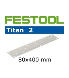 Festool Accesorios 493176 Hojas de lija Grano 60 Titan 50 unid. STF 80x400 P60